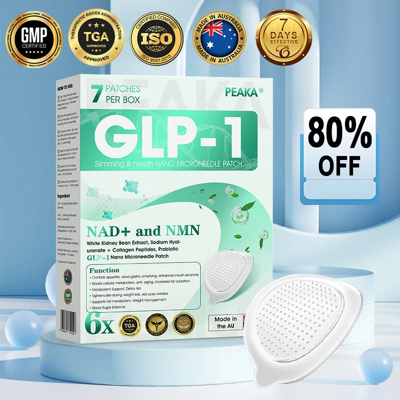 【Last Day Promotion 80% OFF🔥】PEAKA® GLP-1 & NAD+ Slimming & health NANO MICRONEEDLE PATCH👨⚕️(Zero Pain. 24/7 Release | Lose 20lbs FAST | 90% Sugar Drop | )🔥