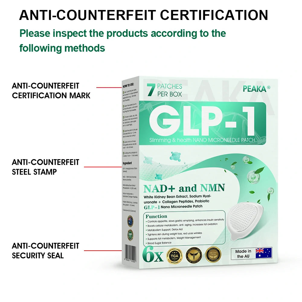 【Last Day Promotion 80% OFF🔥】PEAKA® GLP-1 & NAD+ Slimming & health NANO MICRONEEDLE PATCH👨⚕️(Zero Pain. 24/7 Release | Lose 20lbs FAST | 90% Sugar Drop | )🔥