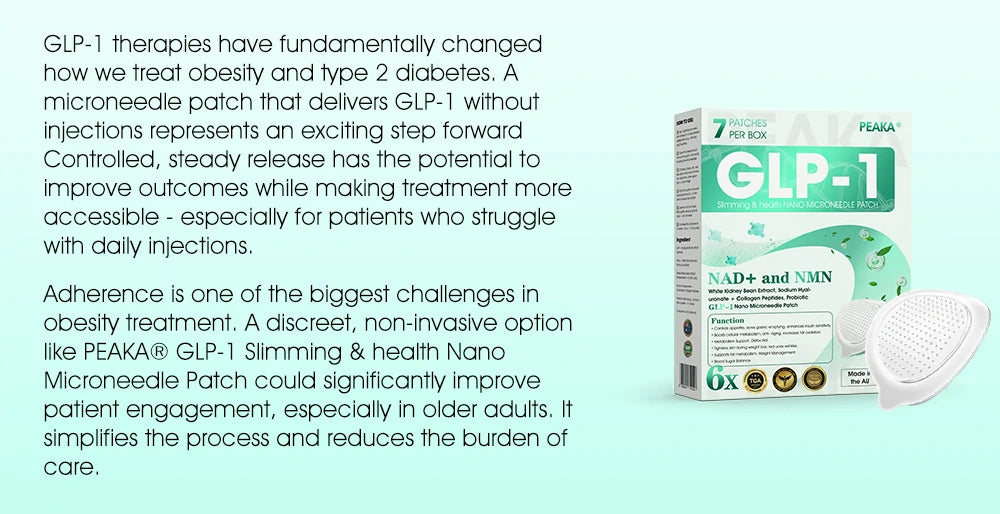 【Last Day Promotion 80% OFF🔥】PEAKA® GLP-1 & NAD+ Slimming & health NANO MICRONEEDLE PATCH👨⚕️(Zero Pain. 24/7 Release | Lose 20lbs FAST | 90% Sugar Drop | )🔥