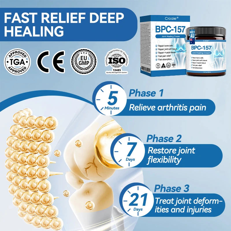𝘾𝙧𝙤𝙖𝙞𝙚® BPC-157 Joint Healing Cream🦴Treats Arthritis, Neuropathy, Rheumatism, Sports Injuries & More🏆