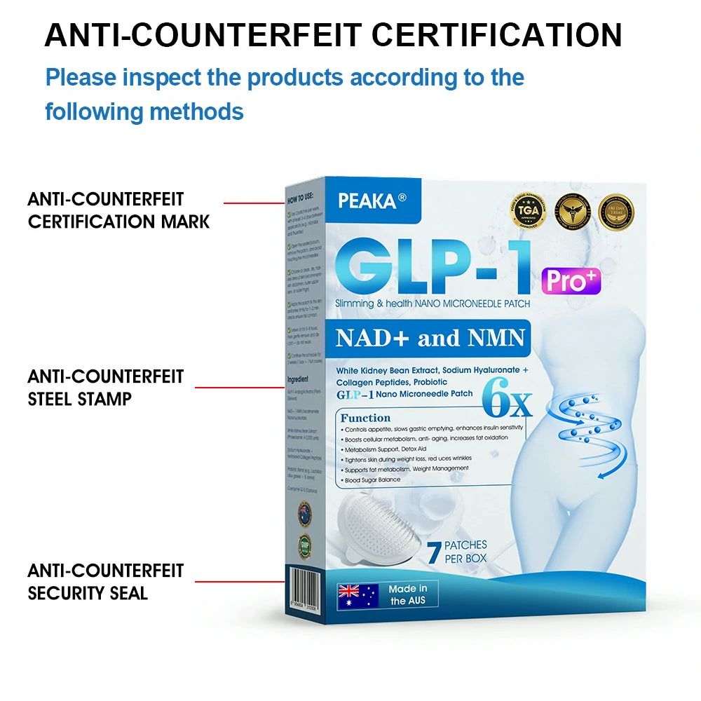 【Last Day Promotion 80% OFF🥇】PEAKA® GLP-1 & NAD+ Slimming & health NANO MICRONEEDLE PATCH (Zero Pain. 24/7 Release | Lose 20lbs FAST | 90% Sugar Drop | )👨‍⚕️